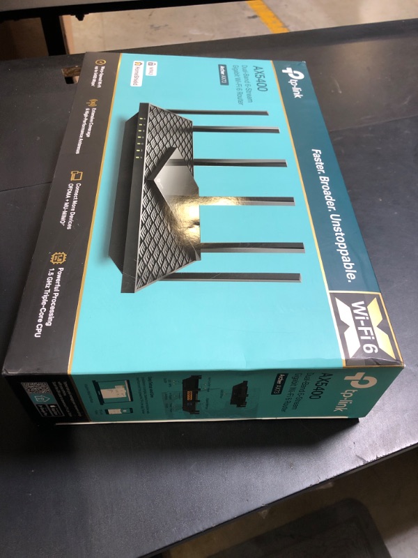 Photo 1 of TP-Link AX5400 WiFi 6 Router (Archer AX73)- Dual Band Gigabit Wireless Internet Router, High-Speed ax Router for Streaming, Long Range Coverage