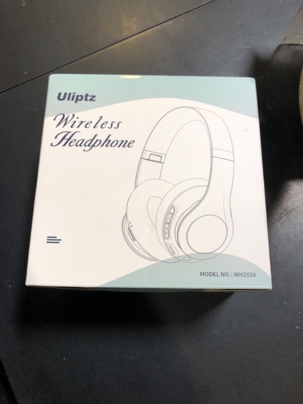 Photo 1 of Uliptz Wireless Bluetooth Headphones, 65H Playtime, 6EQ Sound Modes, HiFi Stereo Over Ear Headphones with Microphone, Foldable Bluetooth 5.3 Headphone for Travel/Office/Cellphone/PC (Purple)