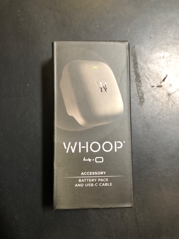 Photo 1 of WHOOP Battery Pack 4.0 – Portable, Wearable, Water-Resistant Charging Component 4.0 Wearable Health, Fitness & Activity Tracker, Onyx