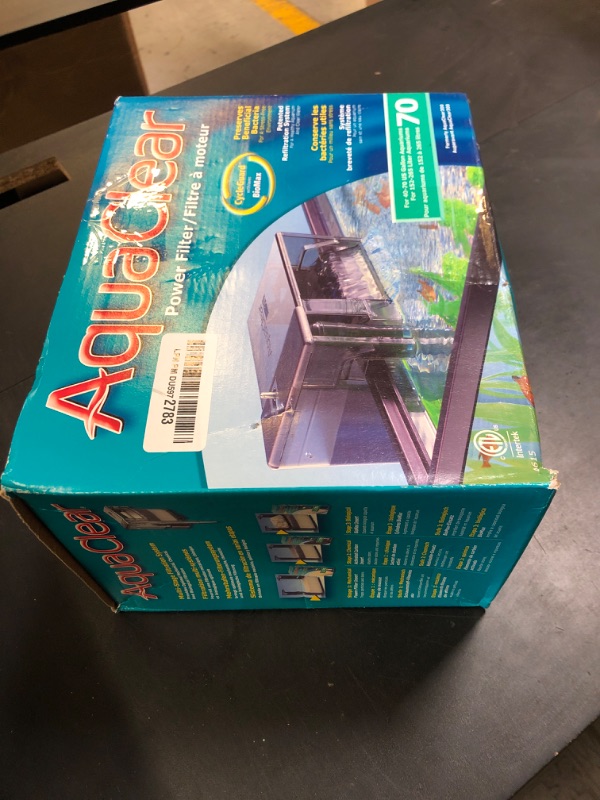 Photo 1 of AquaClear 70 Power Filter, Fish Tank Filter for 40- to 70-Gallon Aquariums, Black