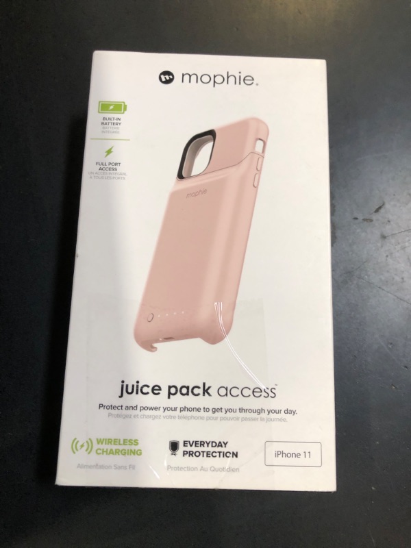 Photo 1 of mophie 401004518 Juice Pack Access - Ultra-Slim Wireless Charging Battery Case - Made For Apple Iphone 11 - Blush Pink
