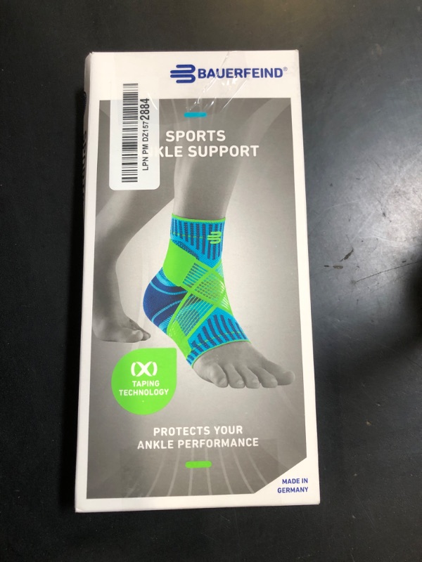 Photo 1 of Bauerfeind Sports Ankle Support - Ankle Brace for Stabilization & Protection - Figure-8 Taping Strap - Targeted Compression - Lightweight & Durable