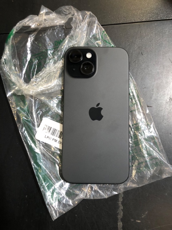 Photo 1 of Apple iPhone 15, 128GB, Black - Unlocked (Renewed Premium)