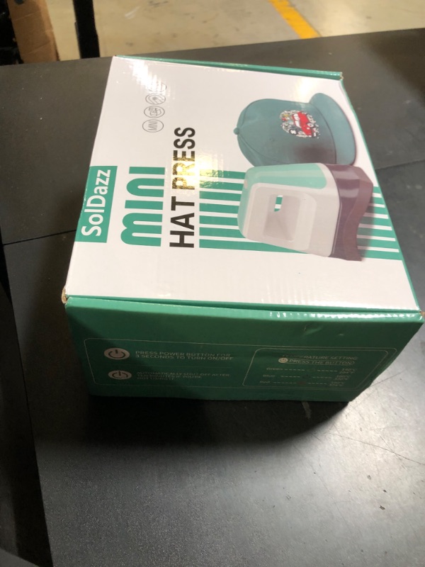 Photo 1 of Hat Press,Portable Hat Heat Press with 6.3"x3.3" Ceramic-Coated Curved Heat Plate,Safety Base&Auto-Off Feature,3 Heating Levels Hat Press Machine for Sublimation,HTV,DTF&Infusible Ink Projects