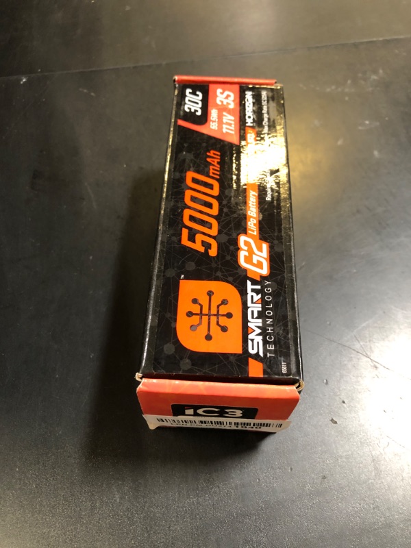 Photo 1 of Spektrum 11.1V 5000mAh 3S 30C Smart LiPo G2 Hard Case: IC3, SPMX53S30H3