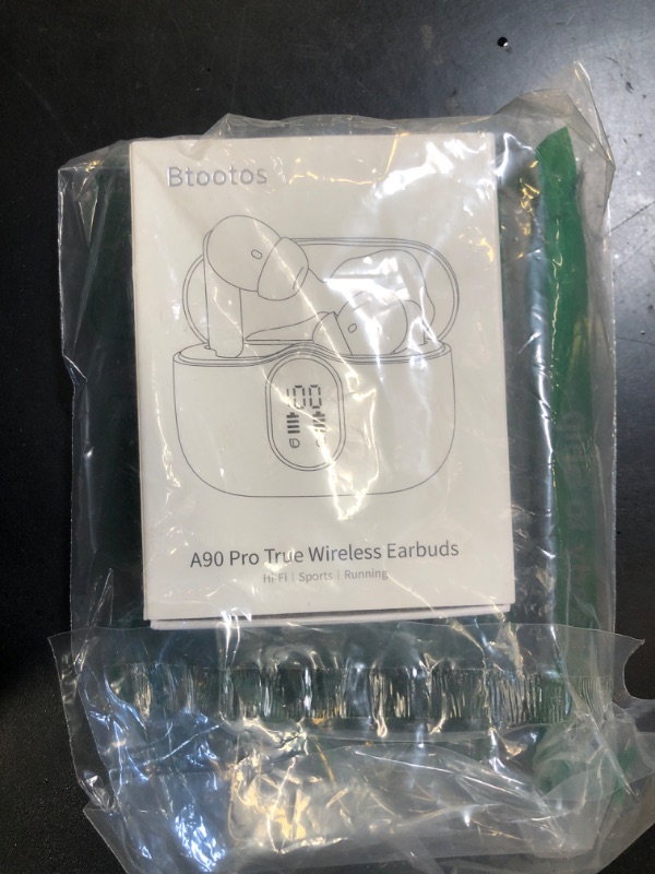 Photo 1 of Wireless Earbuds Bluetooth 5.4 Headphones Bass Stereo Ear Buds with Noise Cancelling Mic LED Display in Ear Earphones IP7 Waterproof 36H Playtime for Laptop Pad Phones Sports Workout Rose Gold