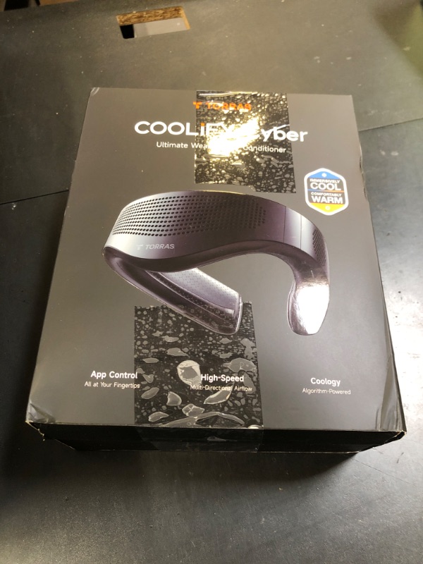 Photo 1 of TORRAS 2025 Top Al Neck Fan Air Conditioner Coolify Cyber, Portable Personal Neck Fans that Blow Cold Air?No.1 Dual-Coolest Wind & 720° Immersive Cooling?Rechargeable for Outdoor/Indoor. Gifts for Dad