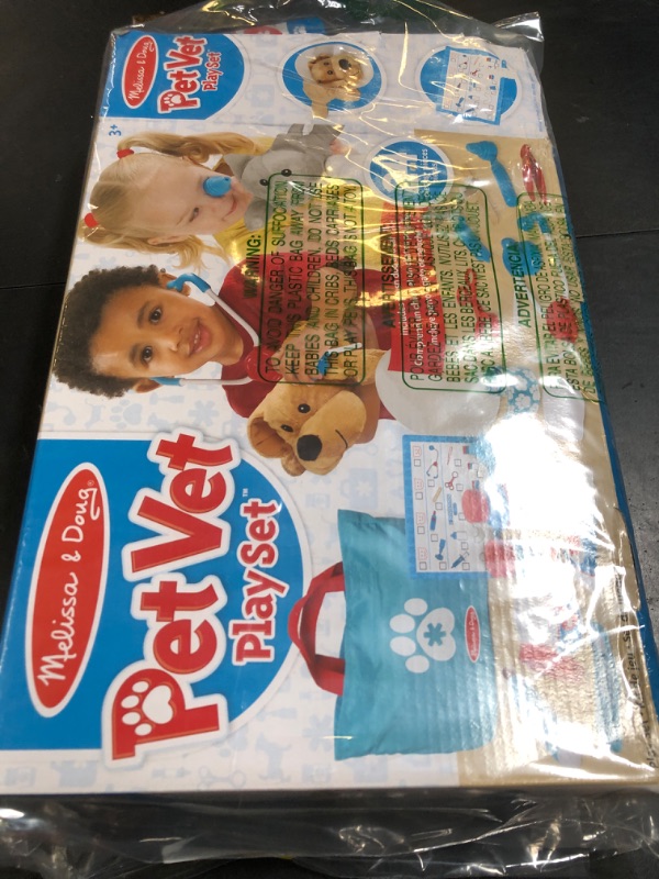 Photo 1 of Melissa & Doug Examine and Treat Pet Vet Play Set (24 pcs) - Kids Veterinary Play Set, Veterinarian Kit For Kids, STEAM Toy, Pretend Play Doctor Set For Kids Ages 3+