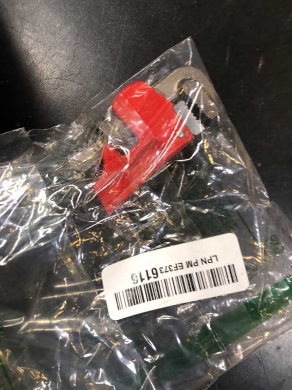 Photo 1 of PANSHIYON Small Pipe Wrench, 6 Inch Straight Adjustable Mini Pipe Wrench Heavy Duty for Tight Spaces