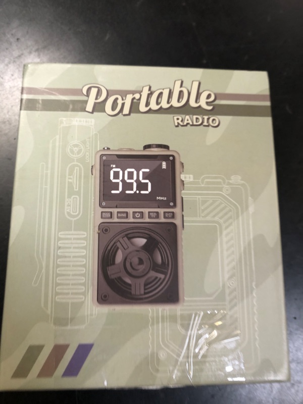 Photo 1 of Bluetooth AM FM Shortwave Radio with NOAA Weather Alert,1250mAh Rechargeable Portable Pocket Radio with Best Reception,5W Big Speaker, Digital Tuner and Earphone,Support SD Card and USB MP3 Player