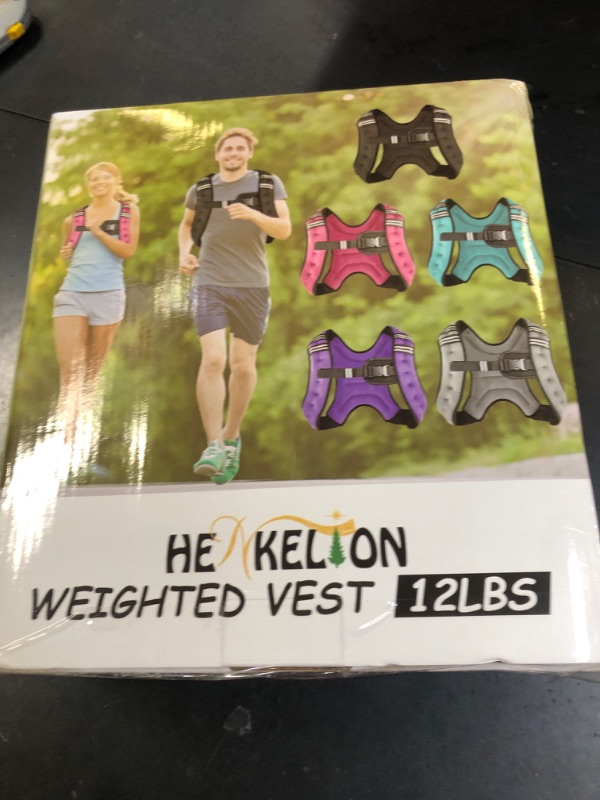 Photo 1 of Henkelion Weighted Vest Weight Vest for Men Women Kids Weights Included, Body Weight Vests Adjustable for Running, Training Workout, Jogging, Walking