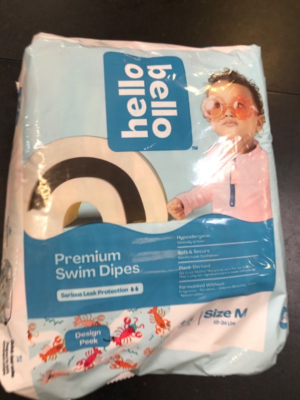 Photo 1 of Hello Bello Premium Swim Diapers I Affordable and Eco-Friendly Disposable Swim Dipes for Babies and Kids I Size Medium - Diaper Size 4-5[
