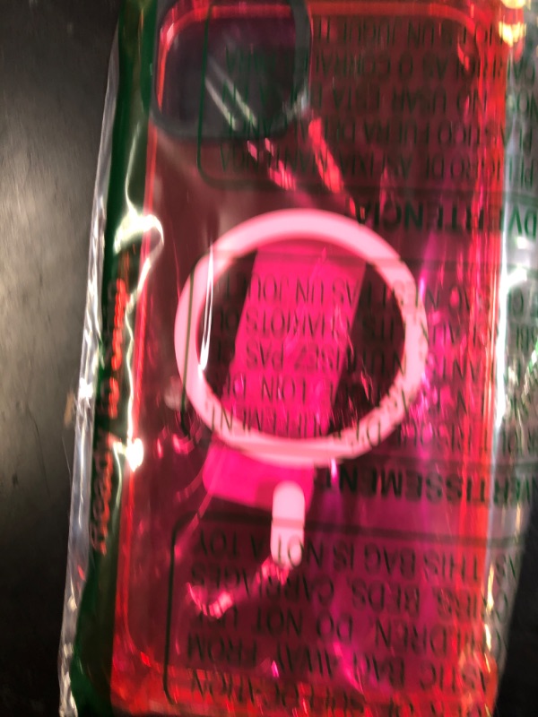 Photo 1 of AICase Bounce Case Compatible with iPhone 15 Plus Neon Hot Pink Compatible with MagSafe, Impact Clear Shockproof Cute Girly Girl Women Protective Magnetic Magnet Mag Safe Phone Cover