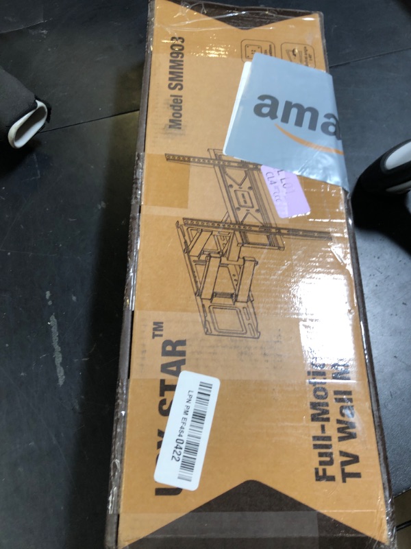 Photo 1 of USX STAR UL Listed Full Motion TV Wall Mount Bracket for Most 32-70 inch TVs, Swivel Extend Tilting TV Mount, Max VESA 400x400mm, Holds up to 99 lbs & 16" Wood Studs with Hole Drilling Template