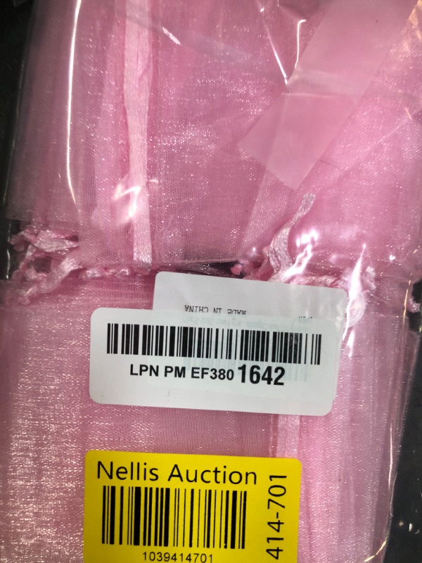 Photo 1 of Crweety 50 Pcs Pink Organza Bags 3x4 Inch, Jewelry Pouches Small Mesh Bag Drawstring Gift Bags Goodie Bag for Candy Party Favor Wedding