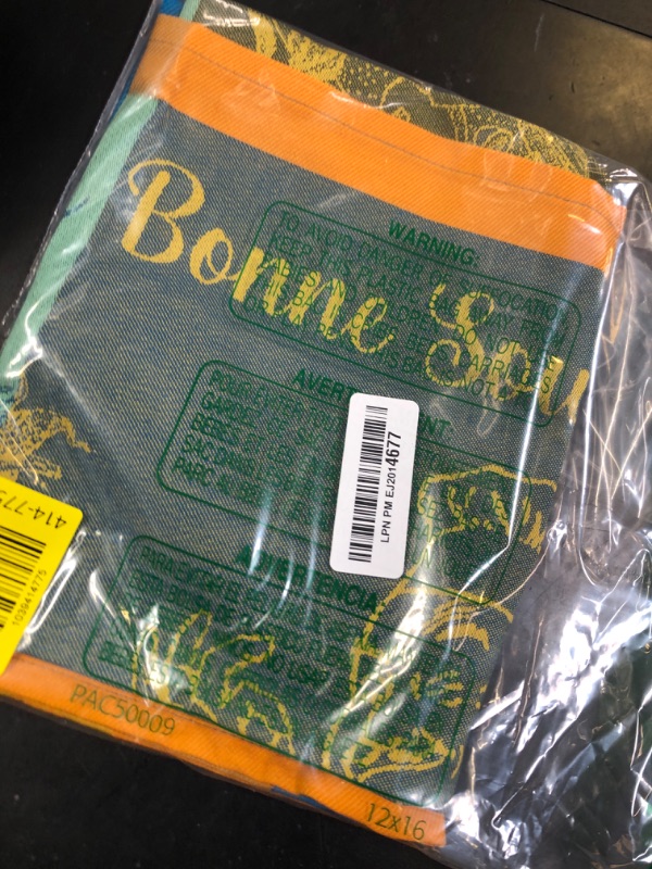 Photo 1 of Garnier Thiebaut La Bonne Soupe Curcuma (The Good Turmeric Soup) French Kitchen Towel 22"x30", Cotton, Jacquard