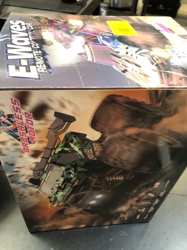 Photo 1 of ITEFDTUTNE 1:14 Brushless Remote Control Cars, 60KM/H Off-Road All Terrain Electric RC Truck, 4WD RC Truck with 2.4 GHz Remote Control and 2 Lipo Batteries for Kids Adults Boys Gifts