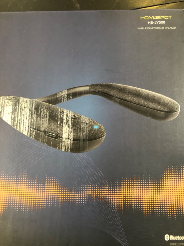 Photo 1 of HomeSpot JY508 Wireless Neckband Speaker - 3D Stereo Sound, 12 Hrs Play Time, Low Latency for Gaming/TV, Type-C Quick Charging, Wearable Speaker for Home, Office, and Outdoors