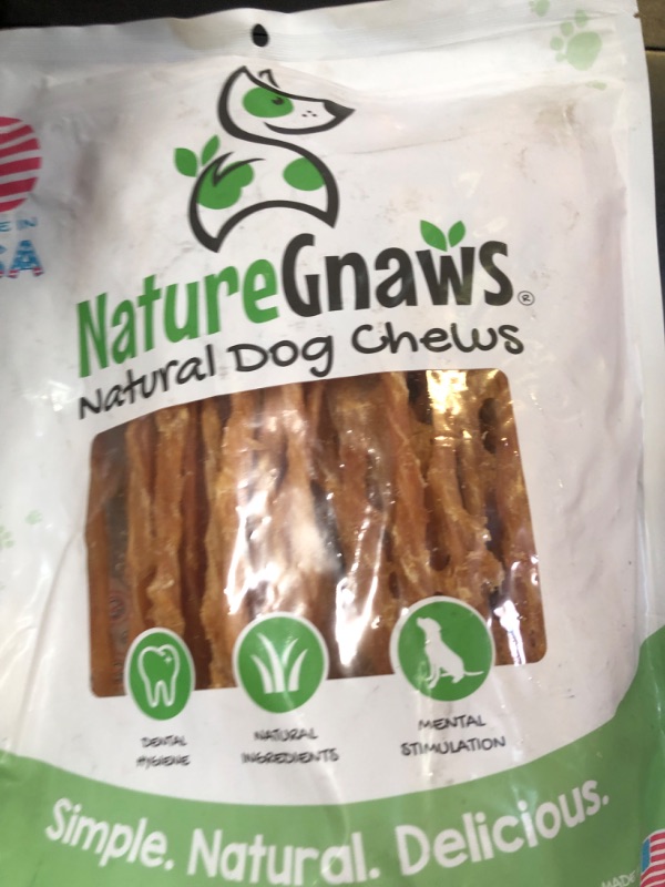 Photo 1 of Nature Gnaws USA Turkey Tendons for Dogs (1Lb) - Delicious Grain Free Reward Snack for Small, Medium & Large Breeds - Premium Natural Dog Chew Treats