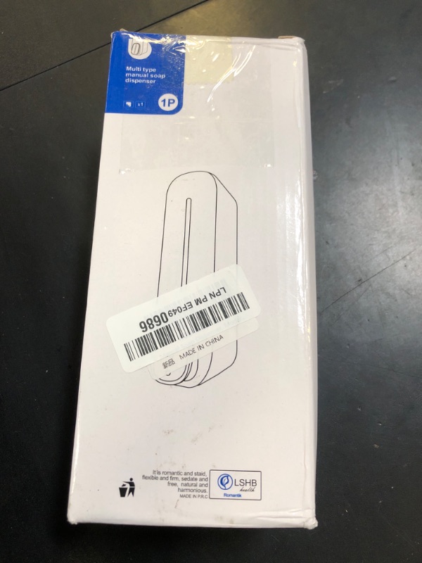 Photo 1 of Soap Dispenser Wall Mount, 10oz/300ml Commercial Manual Soap Dispenser Kitchen Bathroom Shower Liquid Shampoo Dispenser