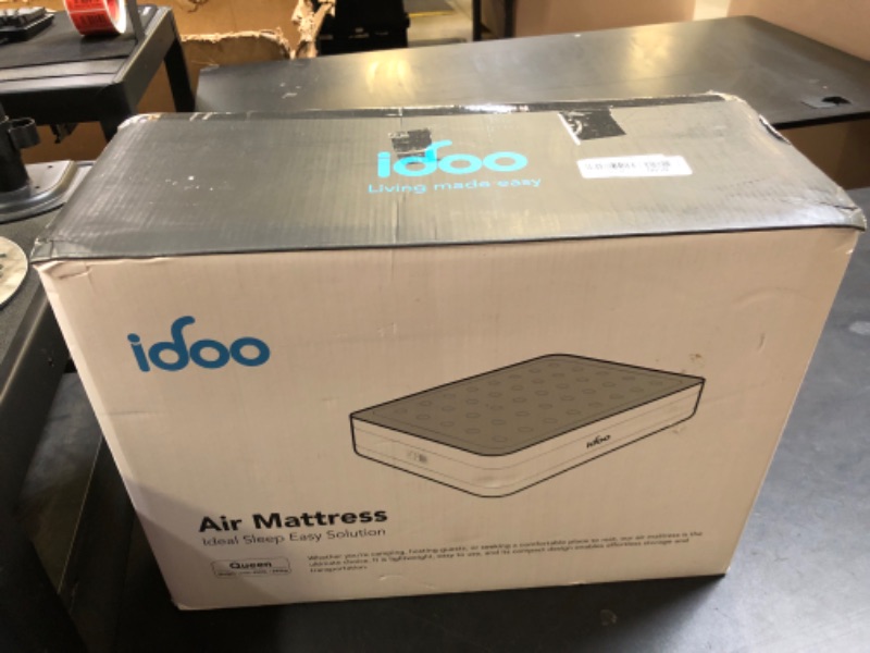 Photo 1 of iDOO Queen Air Mattress with Built in Pump, 18 Raised Comfort Blow up Mattress, Upgraded Four Chamber Airbed, Inflatable Mattress for Guests and Home, colchon inflable, Air Bed, 650 lbs Max