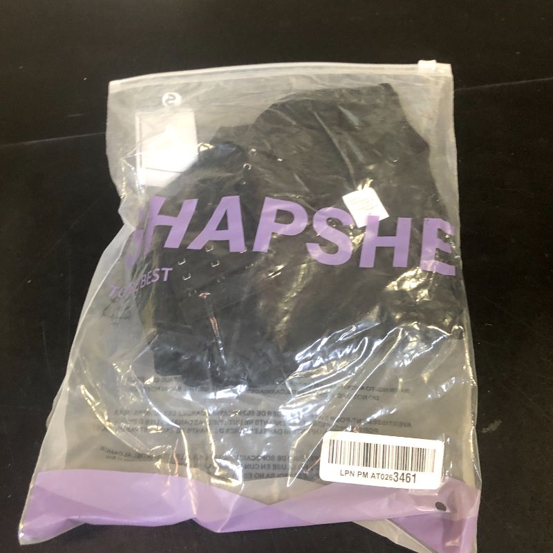 Photo 1 of SHAPSHE Fajas Colombianas Moldeadoras de Cintura y Abdomen High Compression Curvy Body Shaper with Hook-and-eye Crotch Black S
