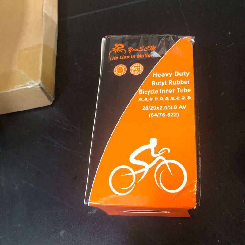 Photo 1 of 2-PCS 28"/29" Heavy Duty Fat Bike Tubes 28/29x2.5/2.6/2.8/3.0 (64/76-622) AV Schrader Valve Inner Tubes Compatible with 28x2.5/2.6/2.8/3.0/29 x 2.5 29x2.6 29x2.8 29x3.0 Bike Tire Tubes