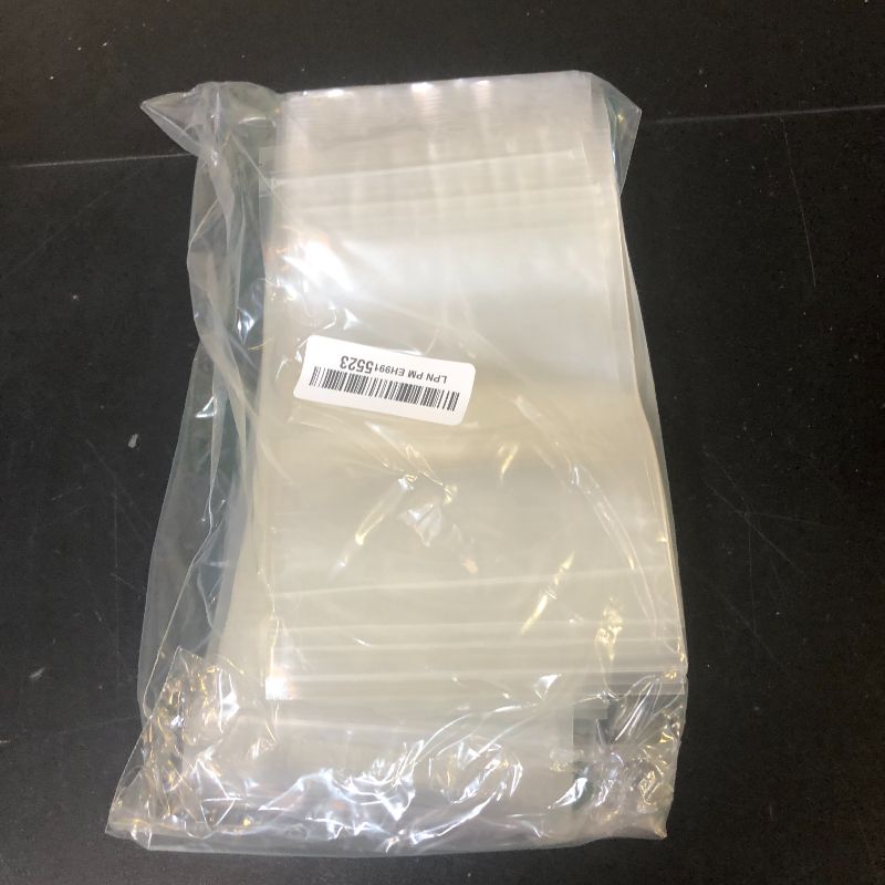 Photo 1 of 100 Pcs Resealable Bags,5.1" x 7.9"Clear Stand Up Food Bags,Zip Lock Food Storage Bags for Packaging Products,Herbs,Snack,Tea,Spices,Pet Food and Soaps