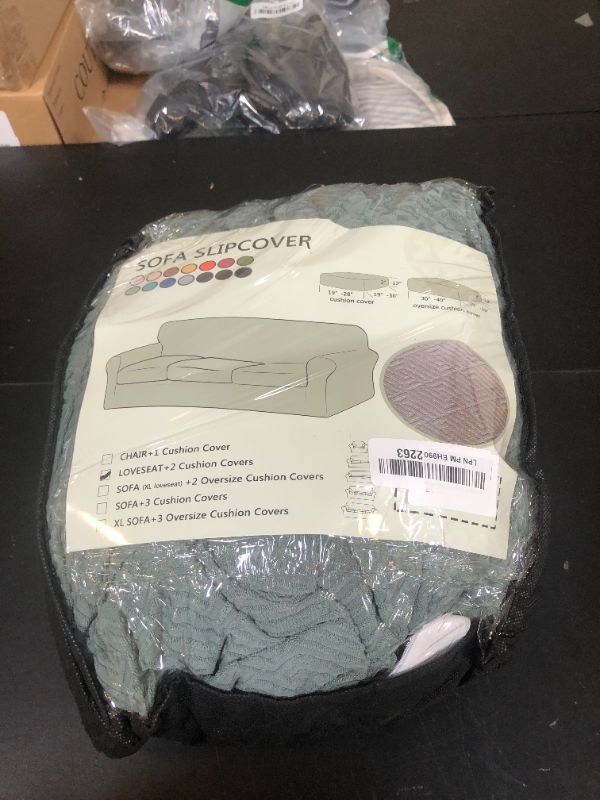 Photo 1 of XINEAGE New 3 Pieces Couch Covers for 2 Cushion Sofa Super Stretch Loveseat Slipcover Pet Dog Universal Slip Cover Anti Slip Love Seat Furniture Protector (Pea Green, 55"-69")