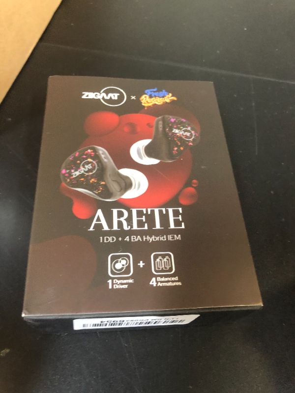 Photo 1 of Linsoul ZiiGaat x Fresh Reviews Arete in Ear Monitor, 1DD+4BA Hybrid Earphone IEM, Wired Gaming Earbuds, Studio Monitor Tunning, with Detachable IEM Cable for Musician Audiophile(Black)