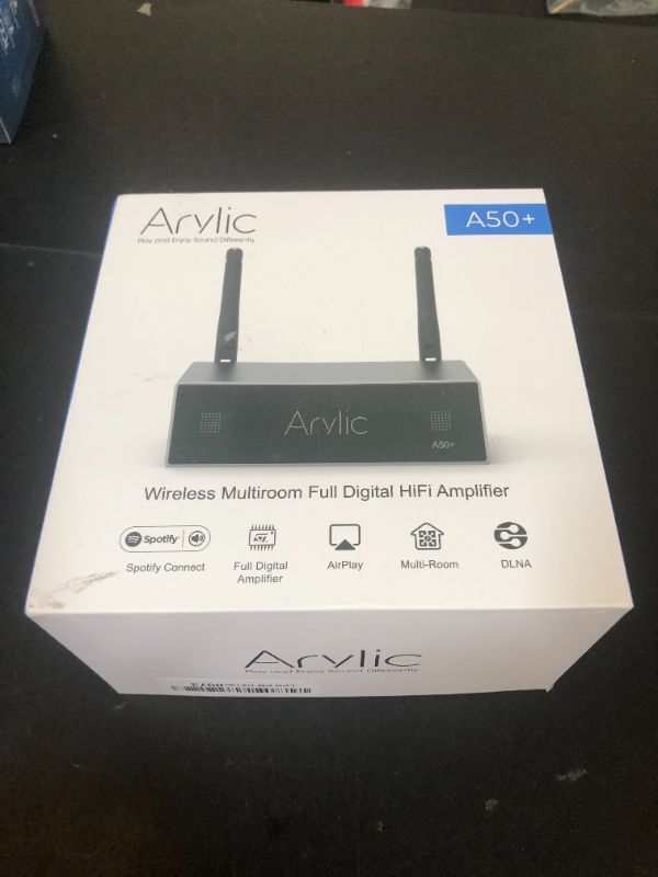 Photo 1 of AirPlay 50W x 2 Stereo Amplifier for Home Audio Speakers - Multiroom Wireless Music Streaming with WiFi & Bluetooth - Spotify & Tidal Support | Arylic Up2stream A50+