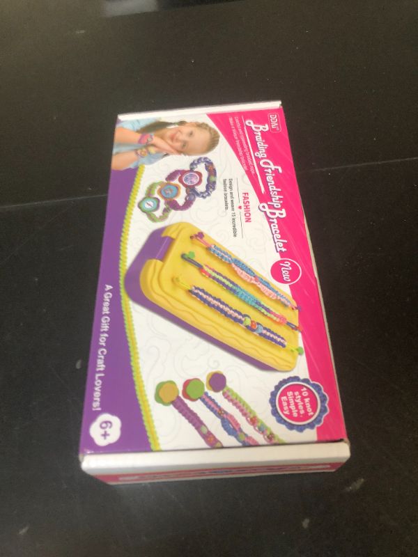 Photo 1 of DDAI Arts and Crafts for Kids Age 8-12 Friendship Bracelet Making Kit for Girls - Best Birthday Gifts Ideas for Girl 7 9 10 11 Year Old - Popular Bracelets String Maker Toys Set