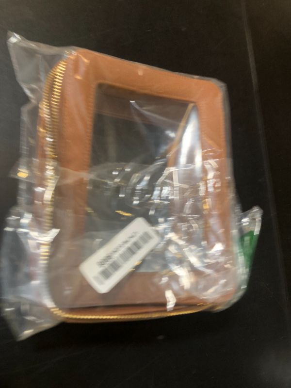 Photo 1 of SANHECUN Toiletry bag waterproof cosmetic organizer with handle large opening for travelling car organizer (Brown)