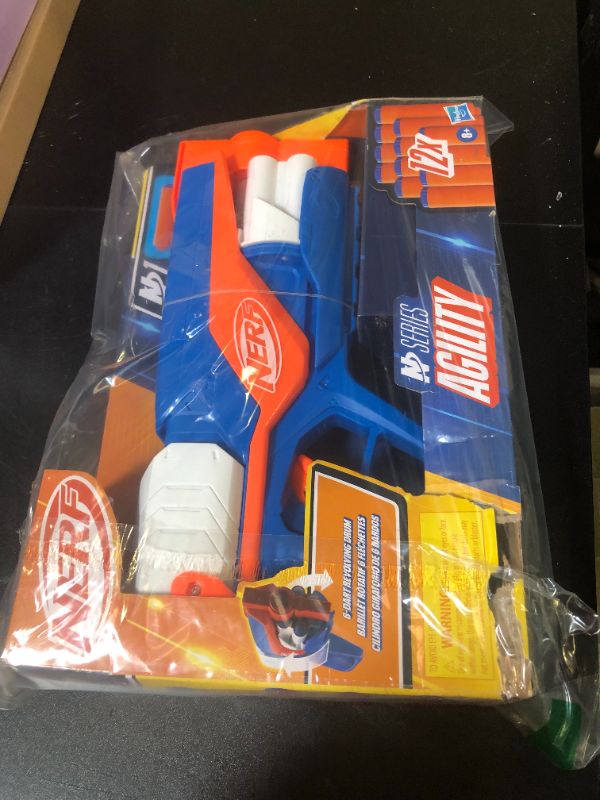 Photo 1 of Nerf N Series Agility Blaster, 12 N1 Darts Compatible Only N Series Blasters, 6 Dart Drum, Kids Outdoor Games
