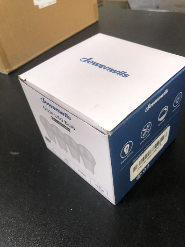 Photo 1 of DEWENWILS GU24 LED Light Bulb, 60W Equivalent, Dimmable 2 Prong Light Bulbs, 2700K Warm White, 9W 800 Lumens, A19 Shape Bulbs, GU24 Twist Lock Base, UL Listed, 4 Pack
