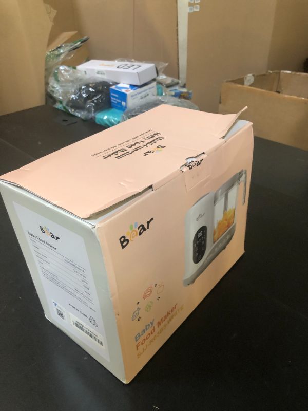 Photo 1 of BEAR 2024 Baby Food Maker | One Step Baby Food Processor Steamer Puree Blender | Auto Cooking & Grinding | Baby Food Puree Maker with Self Cleans | Touch Screen Control, White