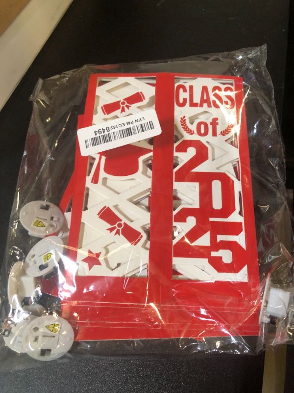 Photo 1 of Tellingyou 6 Pcs Graduation Table Centerpieces Boxes Class of 2025 Graduation Lantern with LED Light Congrats Grad School College Photo Props for Party Table Decor(7.87 * 2.8inch,Red)