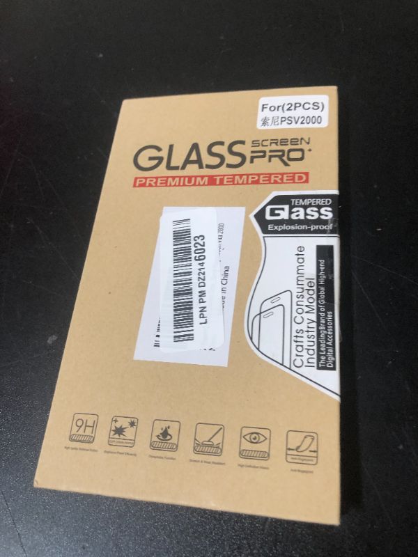 Photo 1 of Xahpower PS Vita 2000 Screen Protector, 9H Tempered Glass Front Screen Protector and HD Clear PET Back Screen Protective Film for Sony PlayStation Vita 2000