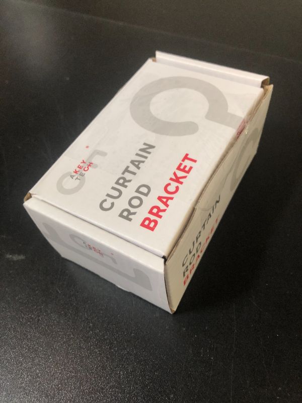 Photo 1 of Curtain Rod Holders for Wall, 2 Pack Ceiling Mount Bracket Set, Hardware Bracket Kit for 1 Inch Rods, Wall and Ceiling Installation, Black Finish