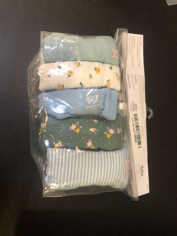 Photo 1 of Carter's Girl`s Stretch Cotton Panties Underwear 10 Pack (Blue(3J282210)/Pink, 6-6X)