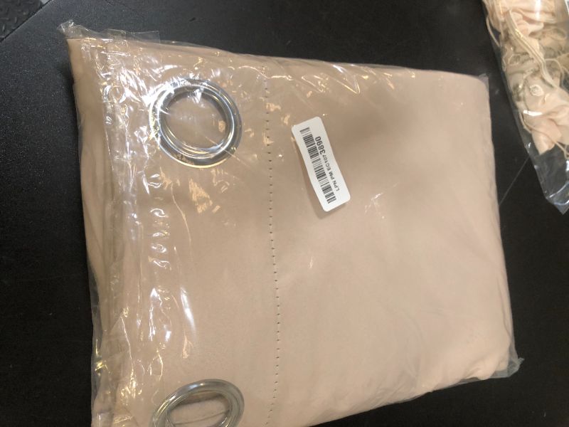 Photo 1 of NICETOWN Room Darkening Curtain Panels for Cafe, Biscotti Beige, 2 Panels, W42 x L78 -inch, Thermal Insulated Grommet Room Darkening Draperies/Drapes for Window