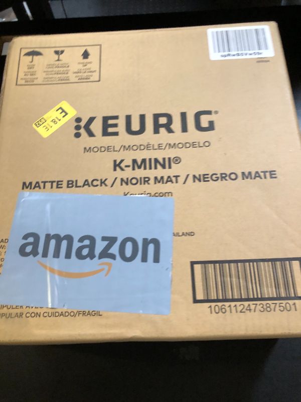 Photo 1 of Keurig K-Mini Single Serve K-Cup Pod Coffee Maker, 6 to 12oz Brew size, with Cord Storage, Perfect for Small Spaces, Black