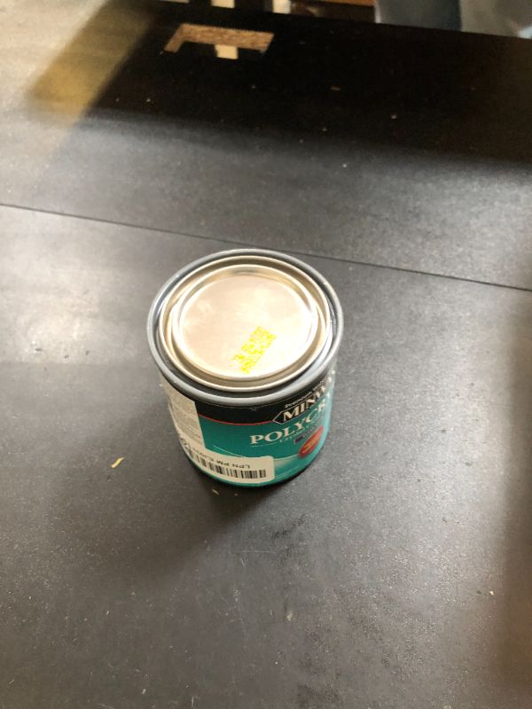 Photo 1 of 1/2 pt Minwax 23333 Clear Polycrylic Water-Based Protective Finish Satin