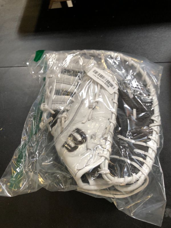 Photo 1 of WILSON 2024 A1000 1620 12.5” Fastpitch Softball First Base Mitt - Black/White/Silver, Right Hand Throw
