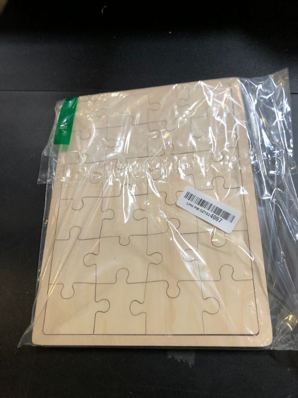 Photo 1 of Mr. Pen- Blank Wooden Puzzle, 24 Pieces, 11.8" x 8.8", Wooden Blank Puzzles to Draw on