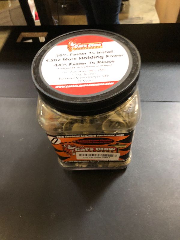 Photo 1 of Cat’s Claw Fasteners 1.5 inch for Hardwoods | 170 Count Replaces The Common Fencing Staple | Installs Fast with a Power Drill | 4 Times Stronger Than a Staple