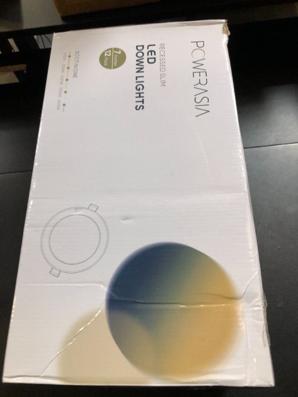 Photo 1 of 12 Pack Recessed Lighting 7 Inch with Junction Box, 5CCT 7 Inch LED Recessed Lights Dimmable 2700K/3000K/4000K/5000K/6000K, 16W 1300lm Ultra Thin Recessed Lighting - ETL and Energy Star Certified