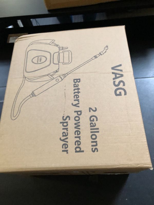 Photo 1 of 2 Gallon Battery Powered Garden Sprayer, Electric Backpack Sprayer, Garden Yard Lawn Sprayer with 5 Mist Nozzles & Retractable Wand & Adjustable Strap for Lawn, Weed, Yard