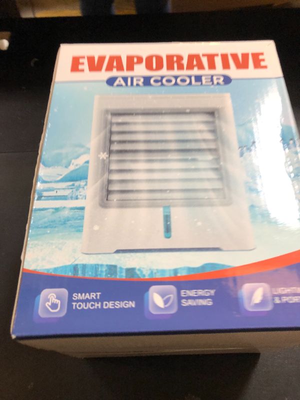 Photo 1 of Portable Air Conditioners, Personal Evaporative Air Cooler with 3 Wind Speeds Touch Screen Small Air Conditioner Fan, Desktop Cooling Fan for Room, Bedroom, Office, Camping