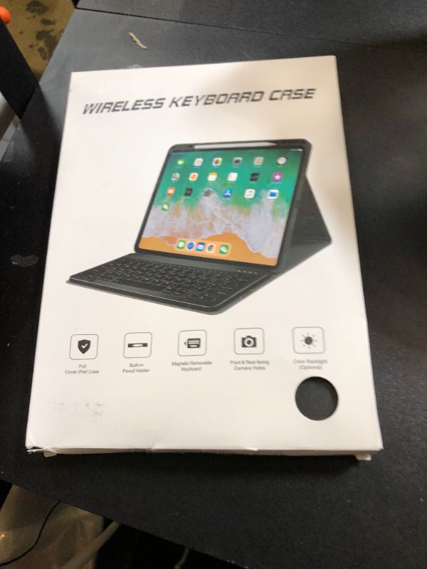 Photo 1 of BLUTLOTUS Keyboard Case for iPad Air 11-inch(M2 2024)/10.9-Inch Air 5th 4th Generation Case with Keyboard/Ipad Pro 11(4th/3rd/2nd/1st Gen)- 7 Backlit Detachable, Folio Cover with Pencil Holder (Black)
